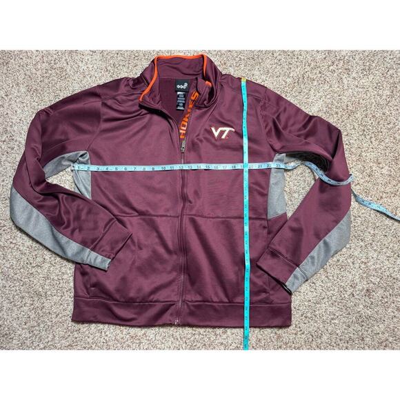 VINTAGE GEN 2 Virginia Tech Mens, size XL; Full zip jacket/sweatshirt, Hokies - Picture 4 of 14